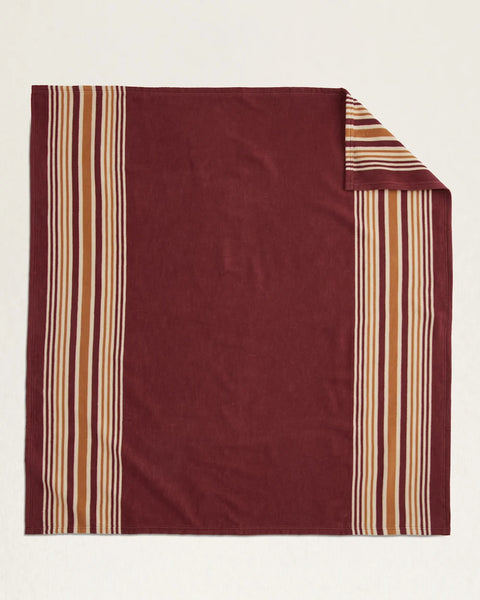 PENDLETON CARICO LAKE/STRIPE MARINE THROW GIFT PACK