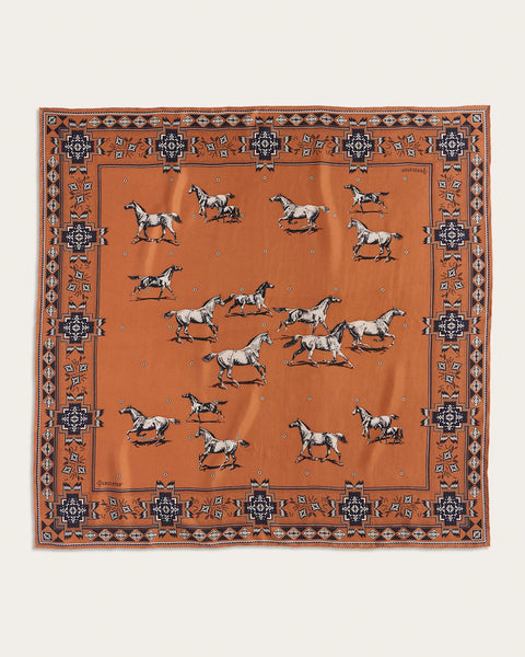 PENDLETON HERD OF HORSES SILK SCARF