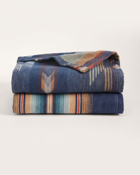 Pendleton Wyeth Falls Denim Throw Gift Pack Set of 2