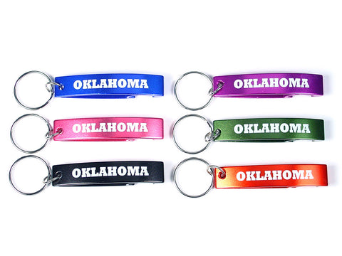 Oklahoma Large Pop Topper Key Ring