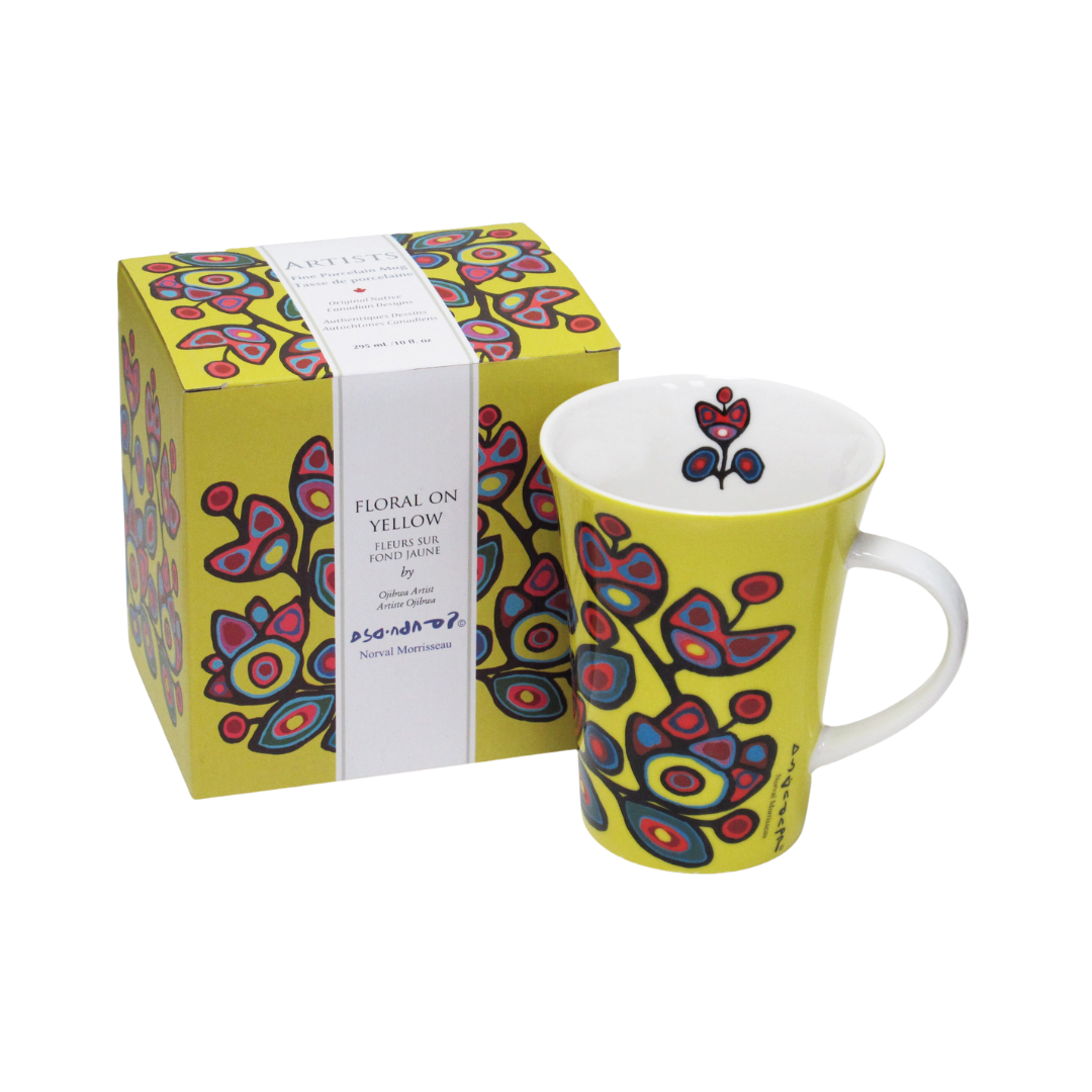 Norval Morrisseau Mug - Floral Yellow