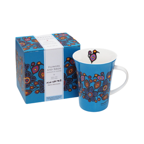 Norval Morrisseau Mug - Flowers and Birds