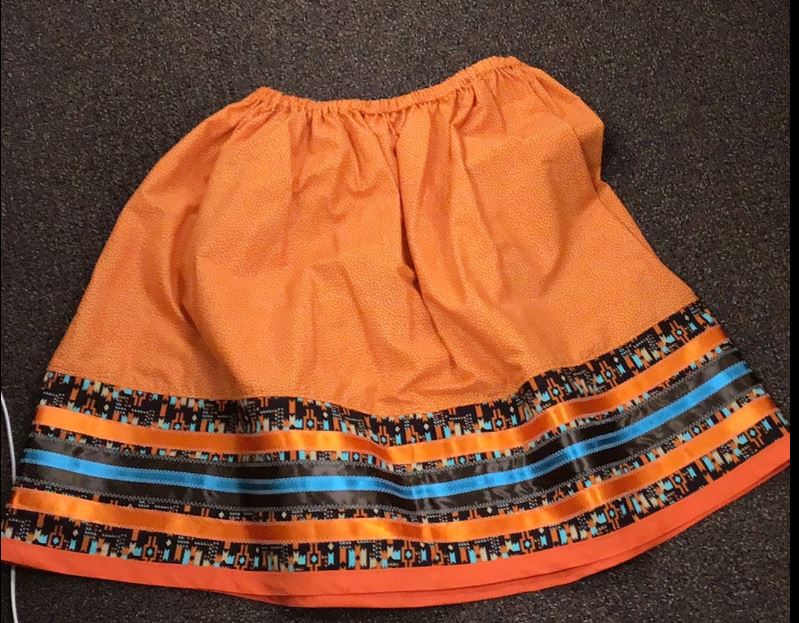 Orange Ribbon Skirt