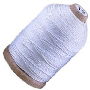 Heavy Duty White Cotton Thread - Size 10 Spool