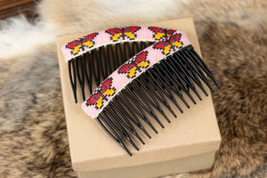 Beaded hair comb sets