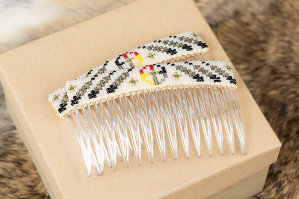 Beaded hair comb sets