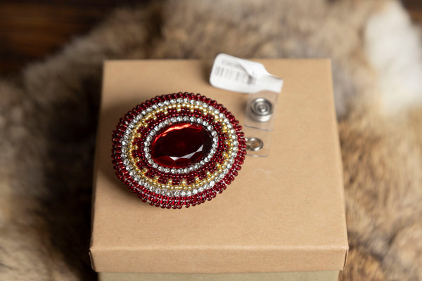 Beaded Badge Reel