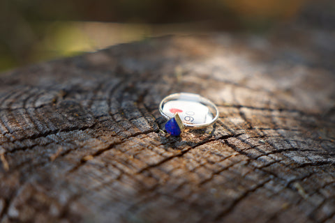 Sterling Silver Rings with Small Stone