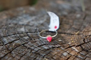 Sterling Silver Rings with Small Stone