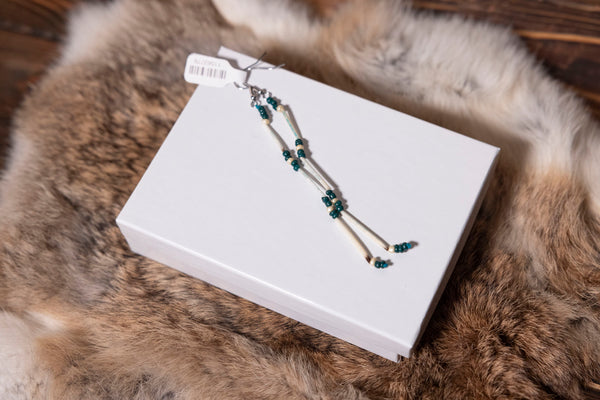 Beaded Quill Earrings