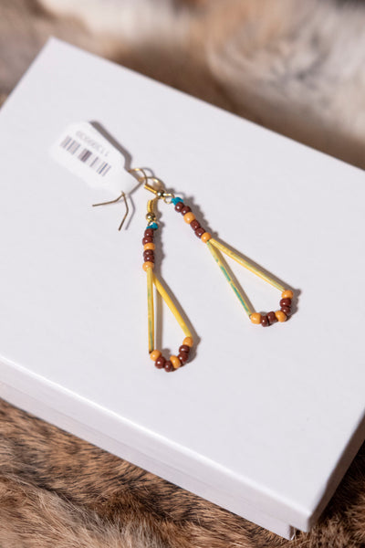 Beaded Quill Earrings