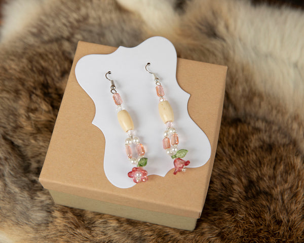 Small Beaded Glass Earrings