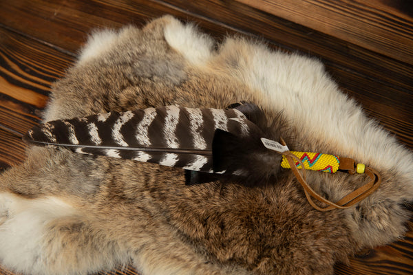 Beaded Turkey Feathers