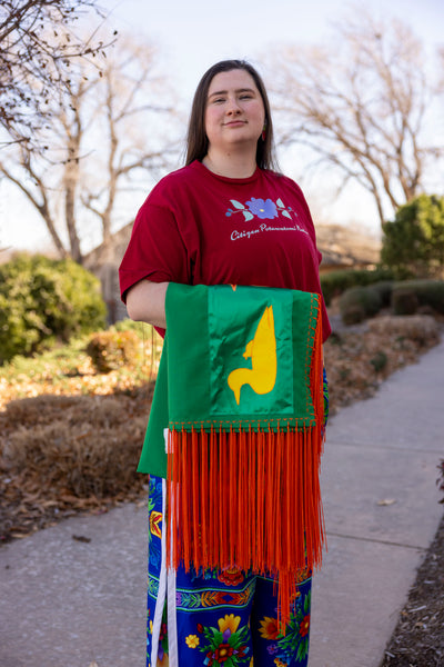Shawls with Applique