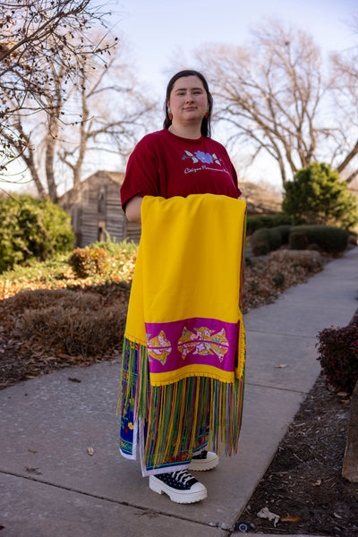 Shawls with Applique