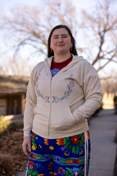 Floral Zip Up Jackets