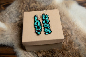 Beaded Boss Lady Earrings