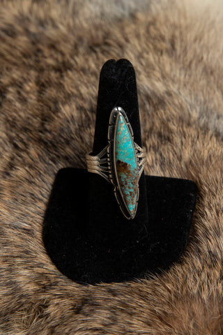 Long Pointy Turquoise Ring