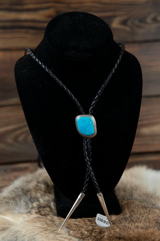 Kingman Turquoise Bolo Tie