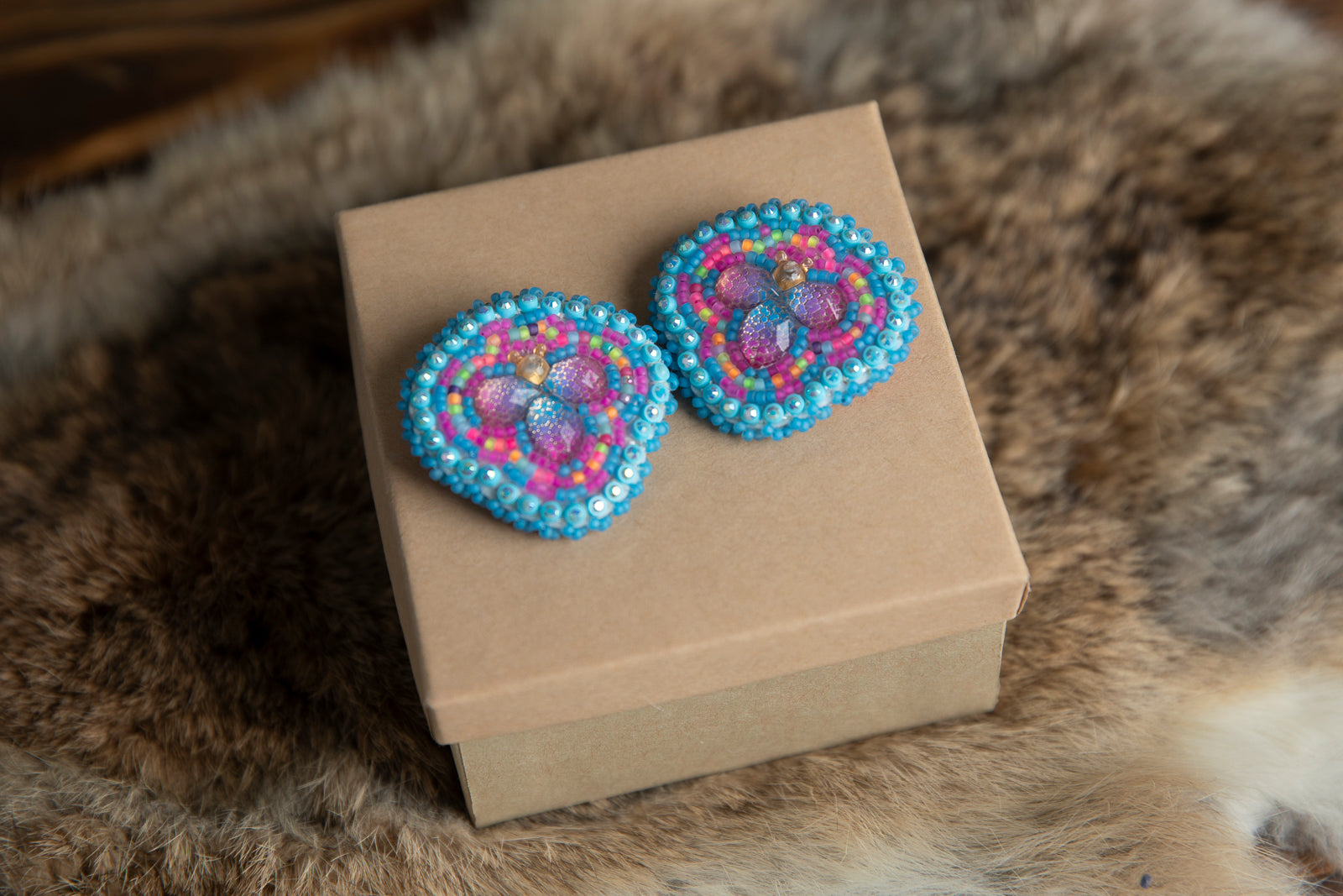 Beaded Clip On Earrings