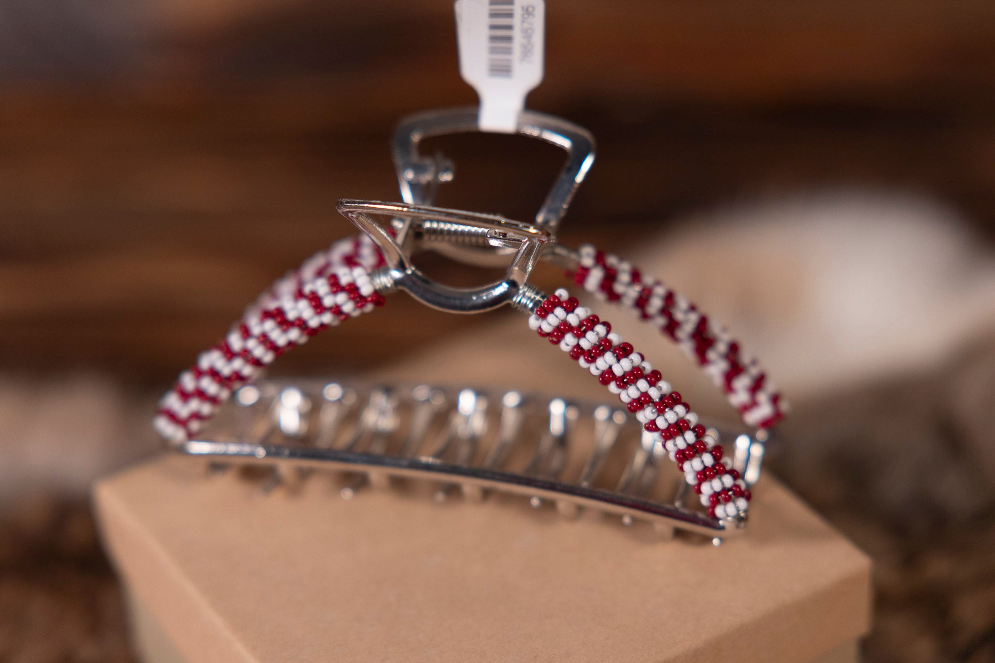 Large Beaded Hair Clips