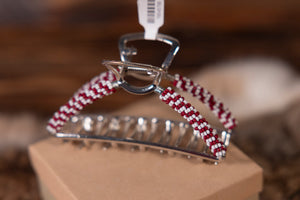 Large Beaded Hair Clips