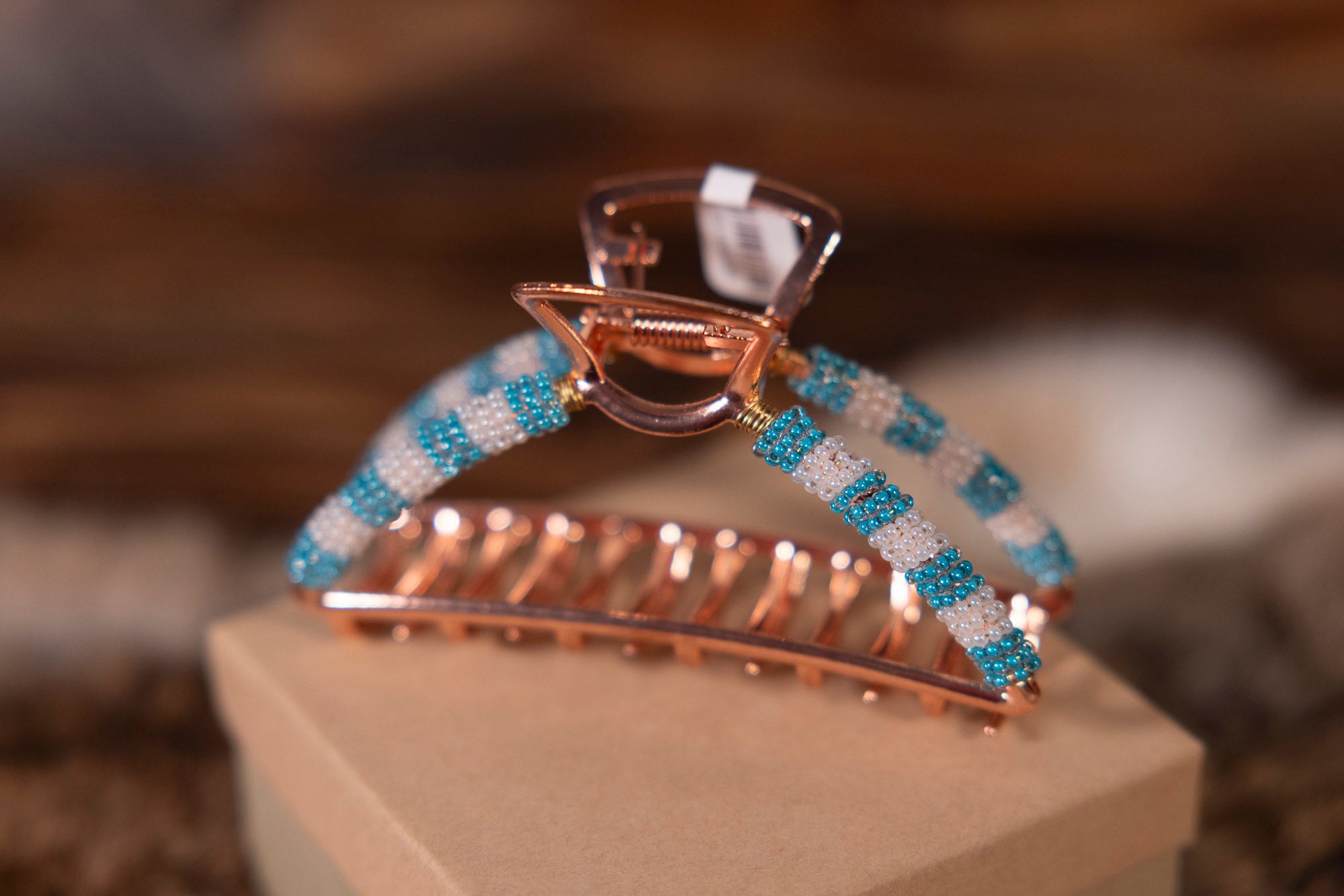 Large Beaded Hair Clips