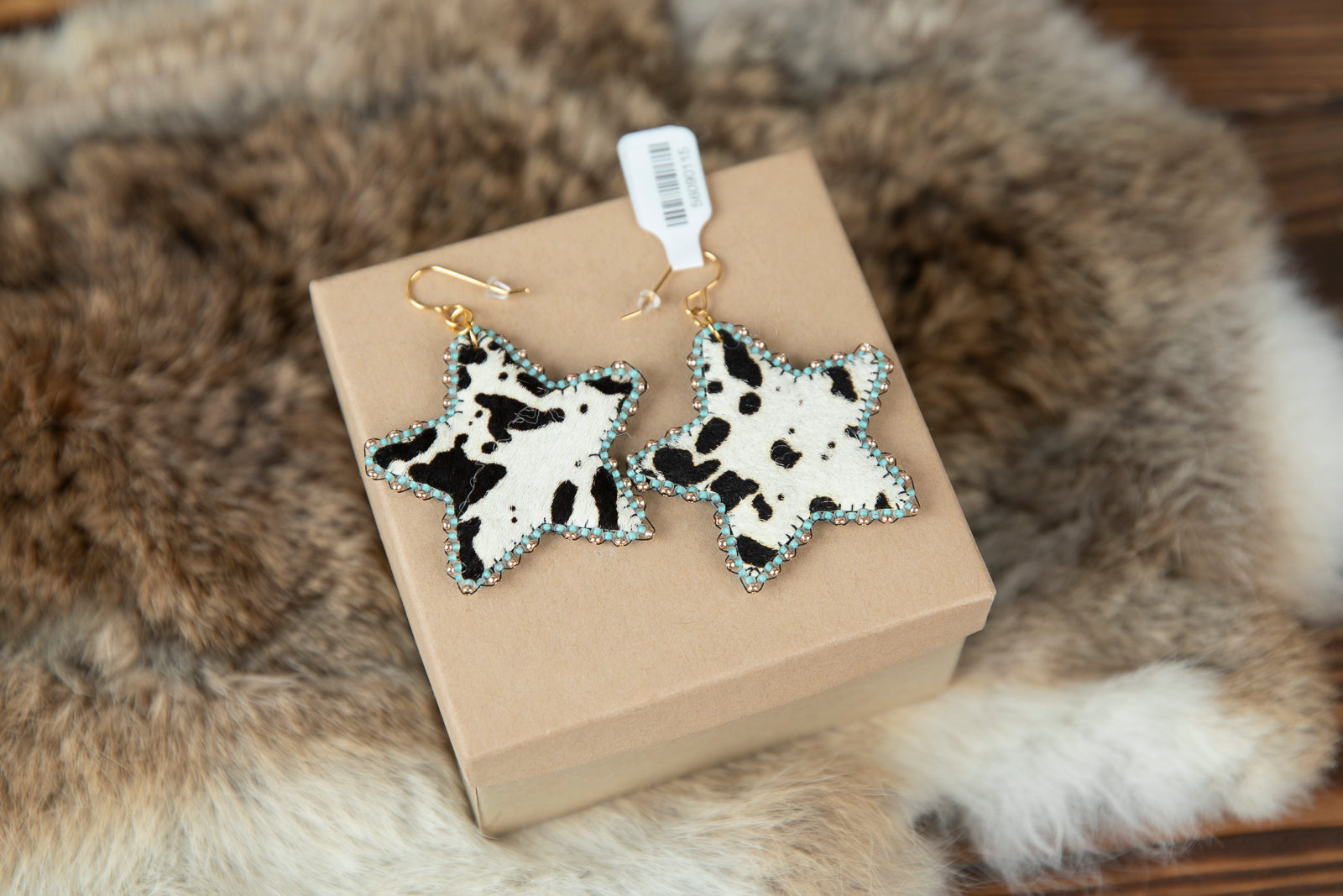 Cow Star Earrings