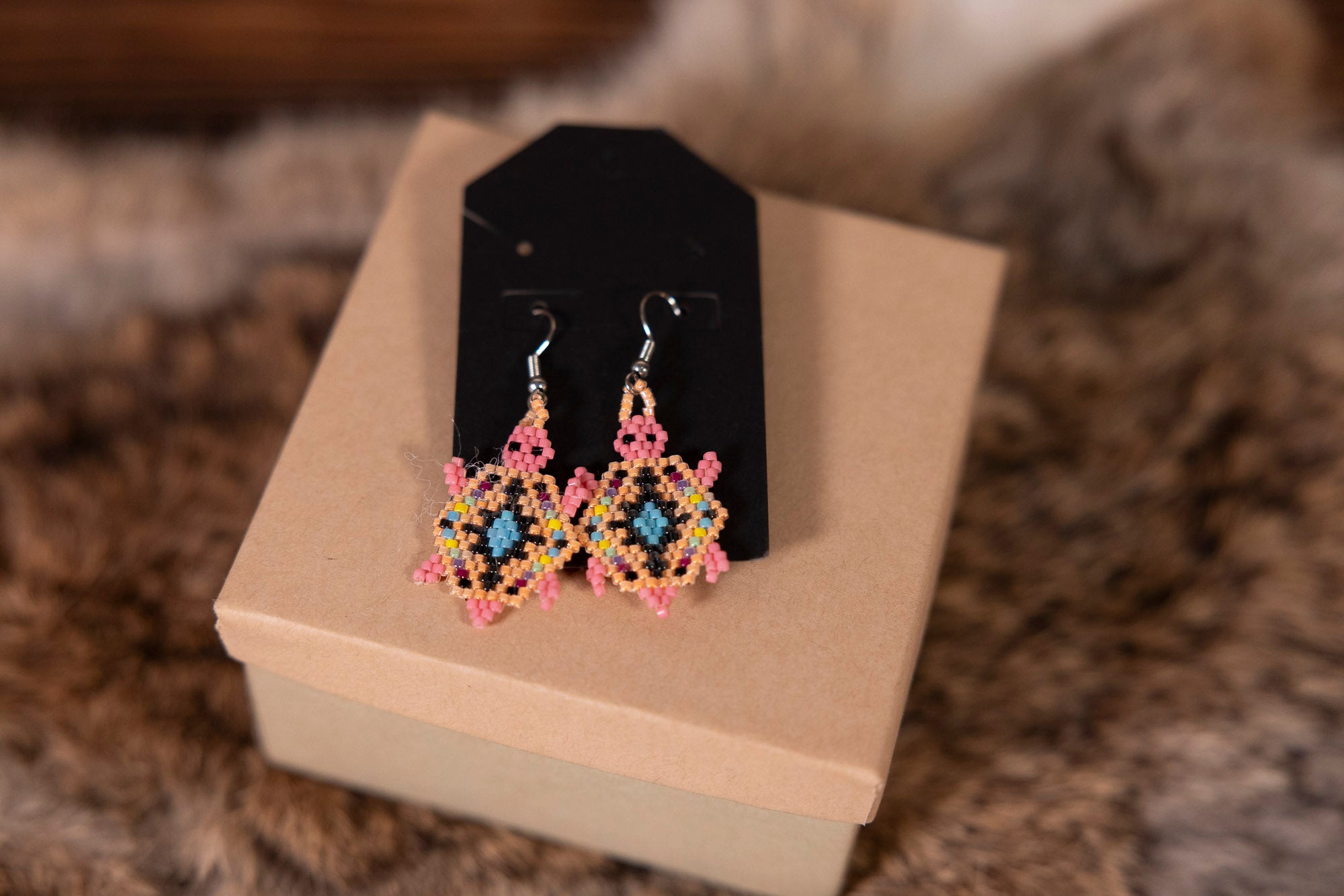 Beaded Pink Turtles
