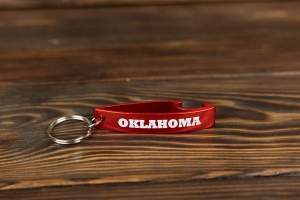Oklahoma Large Pop Topper Key Ring