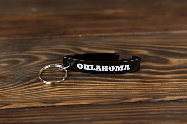 Oklahoma Large Pop Topper Key Ring