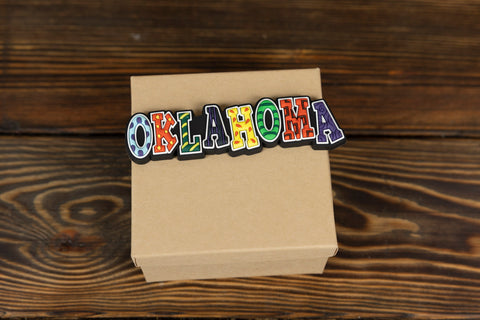 Oklahoma Multi Color Magnet