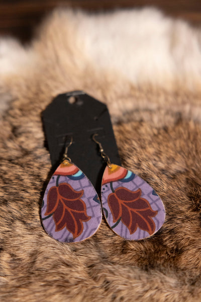 Mixed Wooden Teardrop Earrings