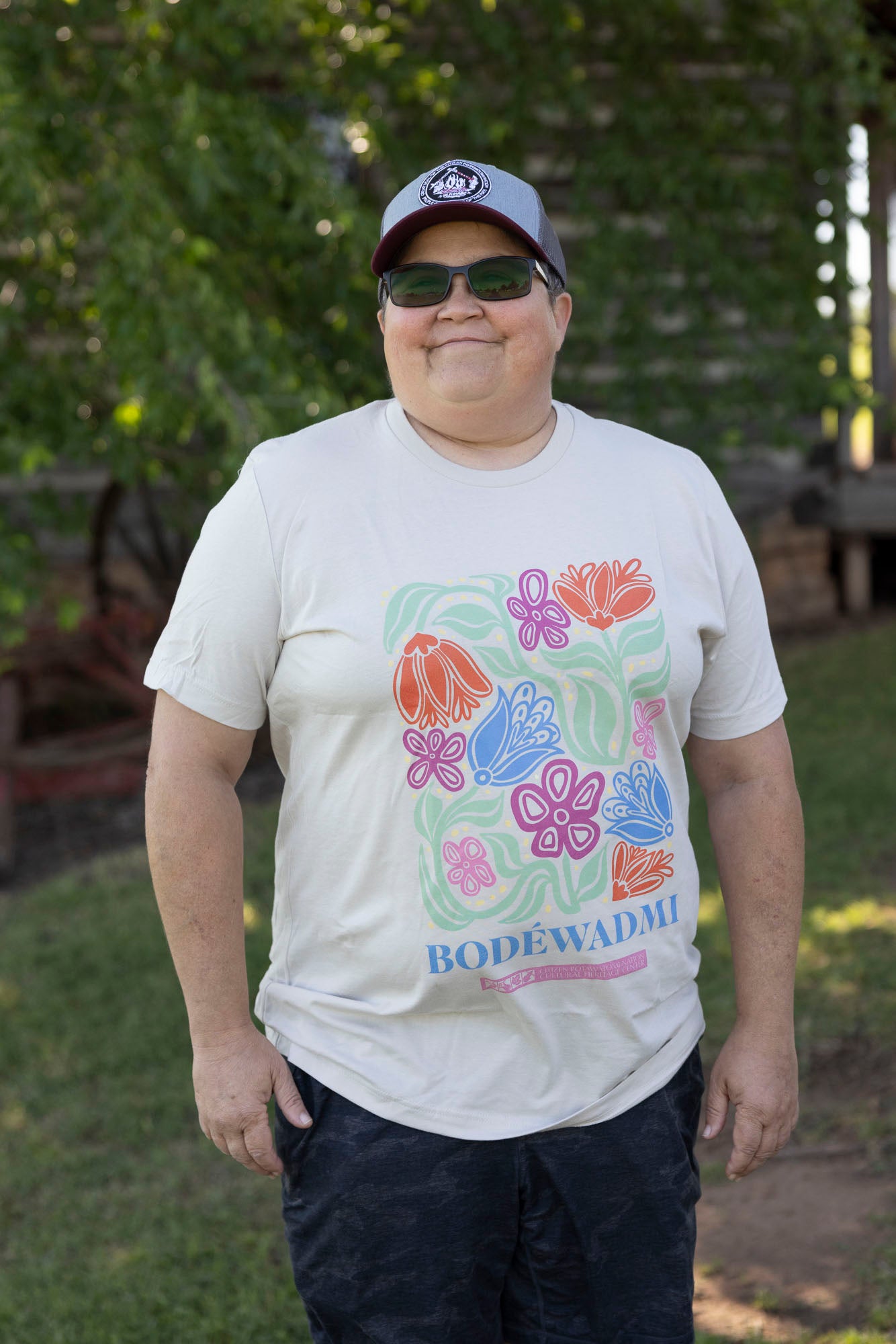 Floral Bodewadmi Tee