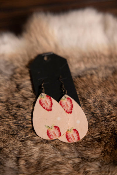 Mixed Wooden Teardrop Earrings