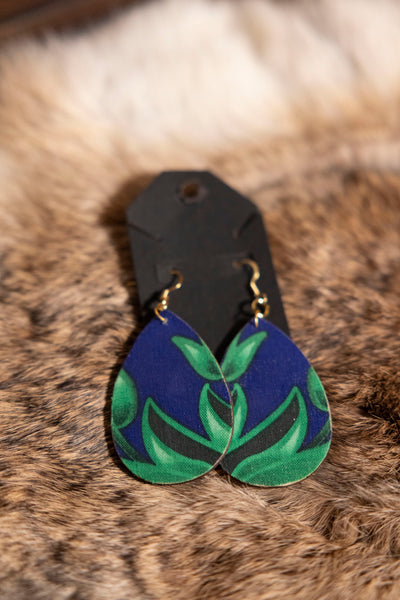 Mixed Wooden Teardrop Earrings