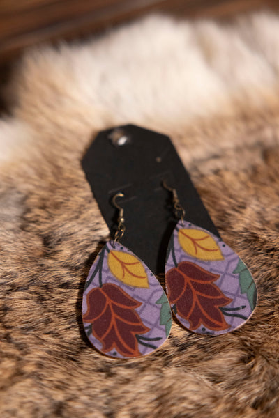 Mixed Wooden Teardrop Earrings