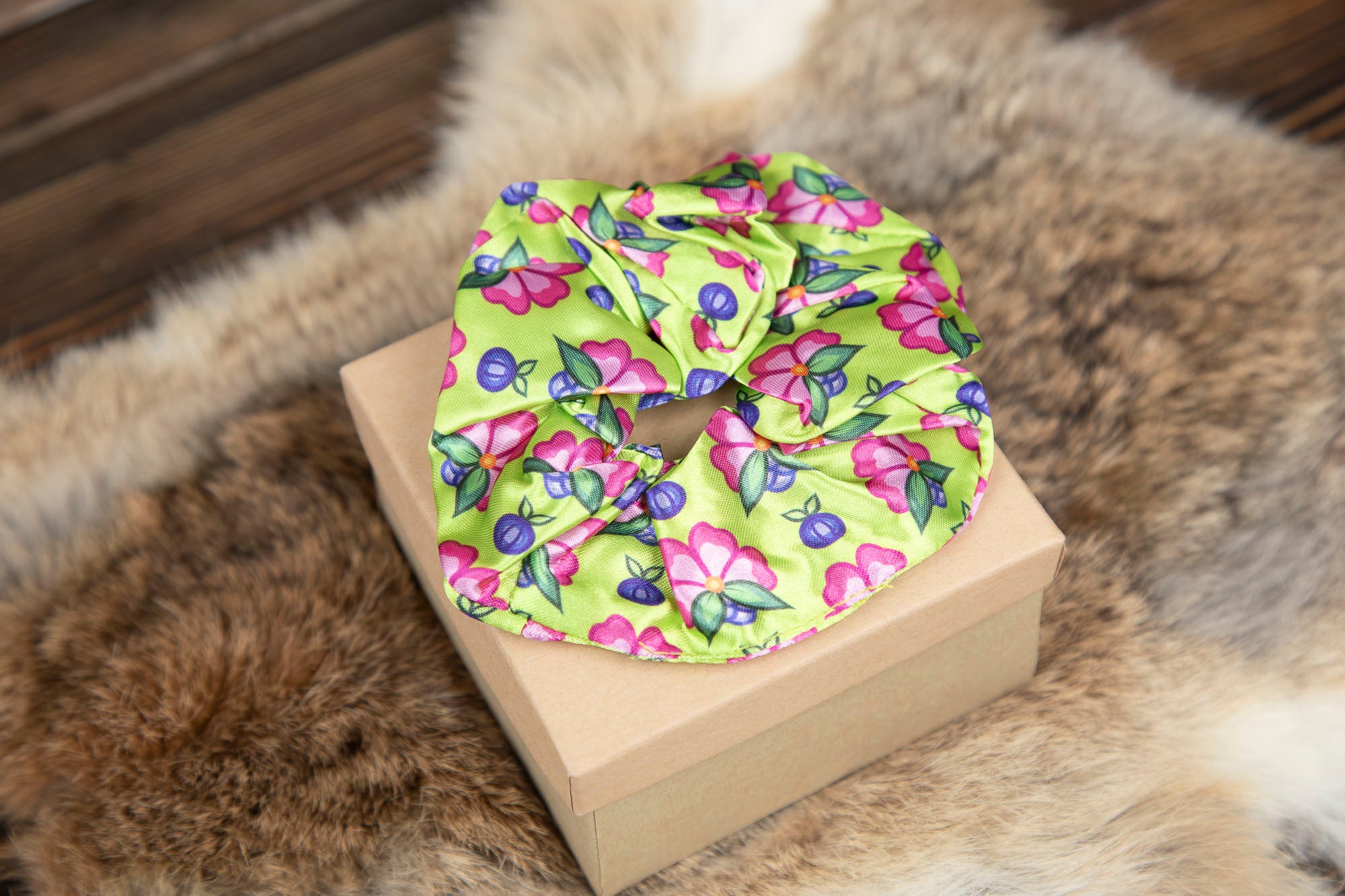 Ojibwe Floral Scrunchies