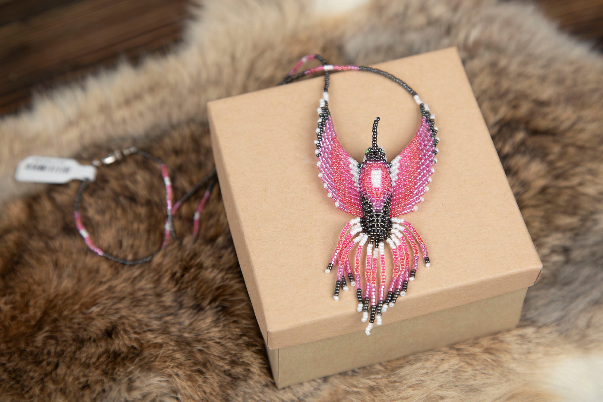 Beaded Hummingbird Necklaces