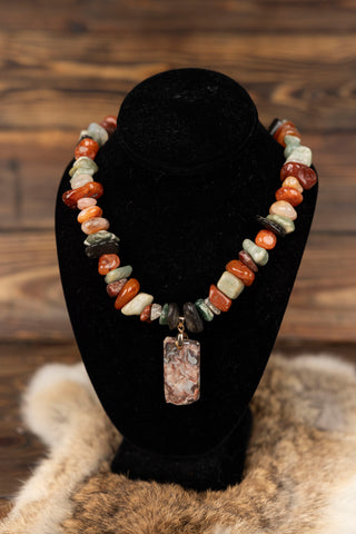 Multicolor Big Stone Necklace
