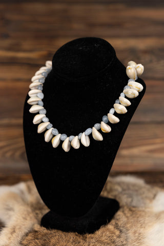 Cowrie Shell Necklace and Earring Set