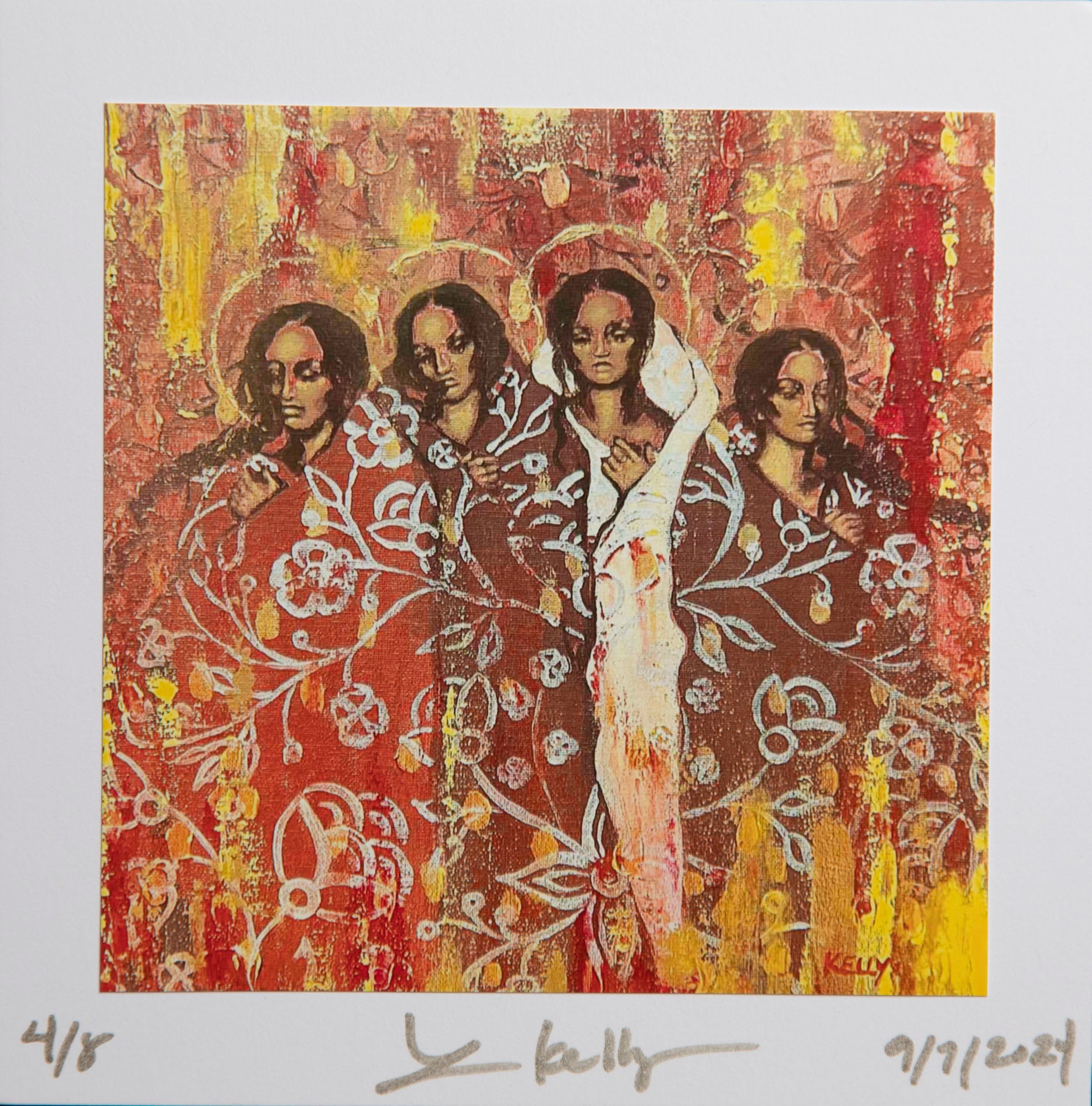 My Sisters Brought Their Flowers Prints 5 X 5