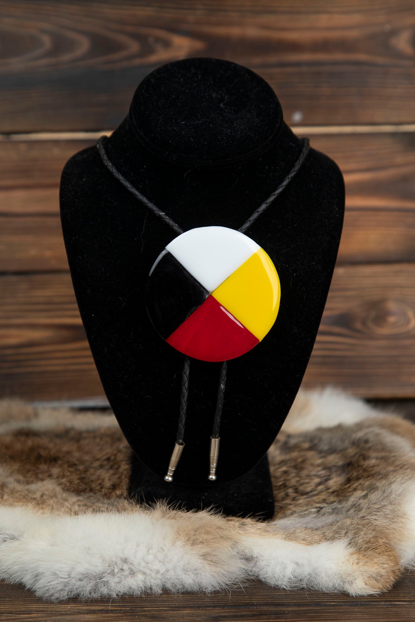 Medicine Wheel Bolo Tie