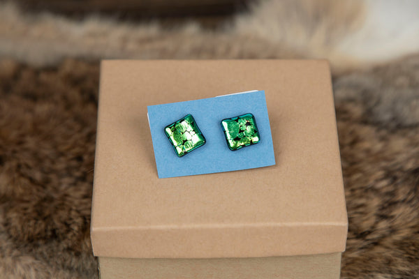 Colorful Square Studs