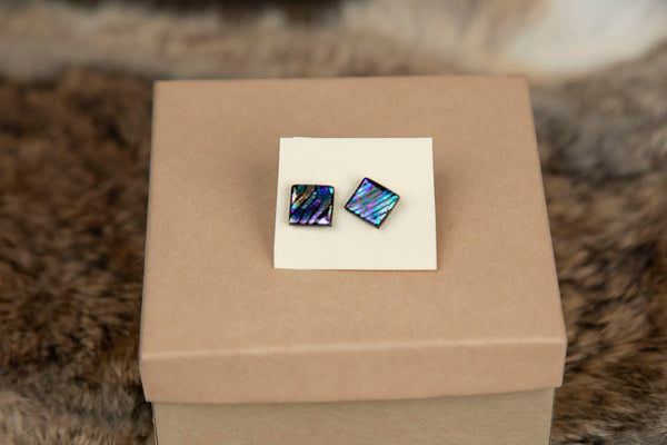 Colorful Square Studs