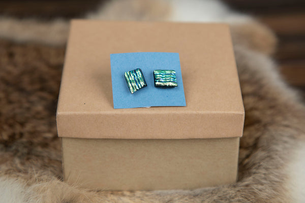 Colorful Square Studs