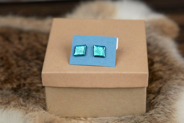 Colorful Square Studs