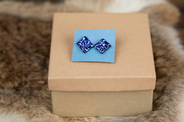 Colorful Square Studs