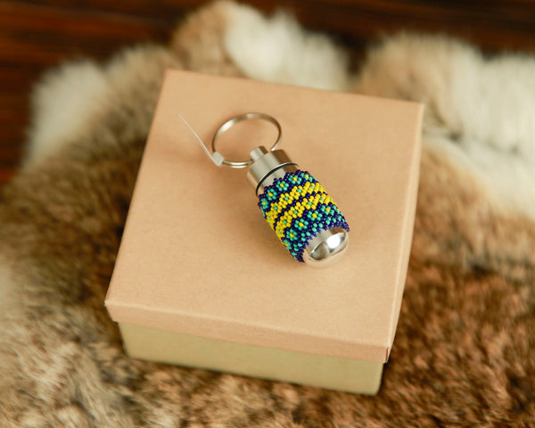 Beaded Medicine Containers