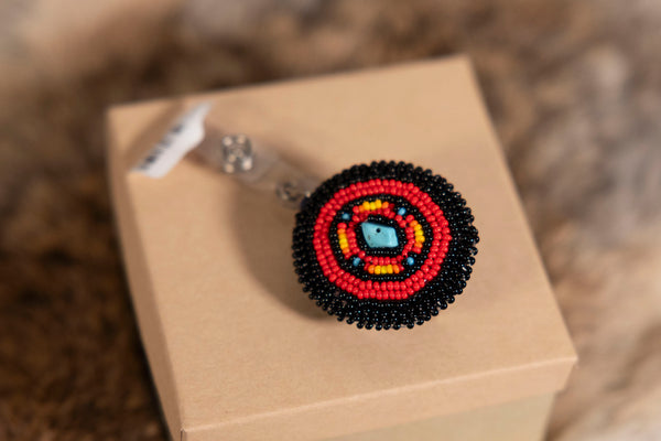 Beaded Badge Reel